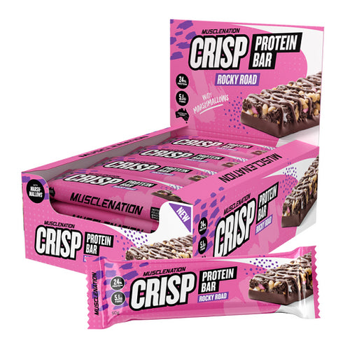 Crisp Protein Bar Rocky Road Single Bar 60g-MuscleNation-Matakana Pharmacy